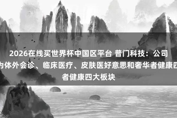 2026在线买世界杯中国区平台 普门科技：公司业务分为体外会诊、临床医疗、皮肤医好意思和奢华者健康四大板块