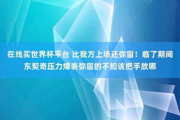 在线买世界杯平台 比我方上场还弥留！临了期间东契奇压力爆表弥留的不知该把手放哪