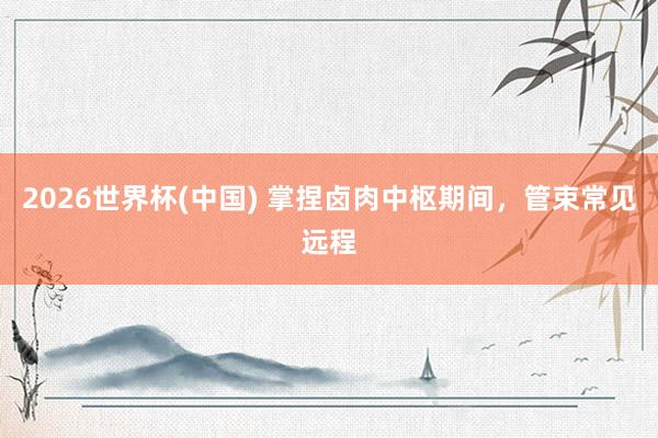 2026世界杯(中国) 掌捏卤肉中枢期间，管束常见远程
