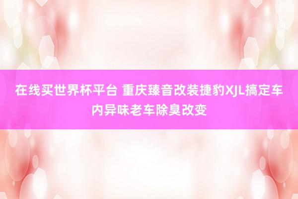 在线买世界杯平台 重庆臻音改装捷豹XJL搞定车内异味老车除臭改变